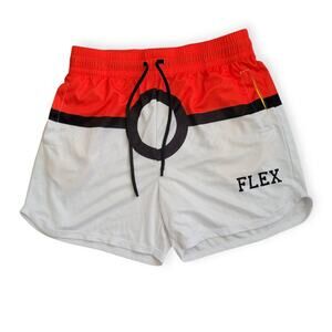 Flexliving Muscle Shorts Pokeball Mesh Gym Bodybuilding Shorts Men Sz 2XL
